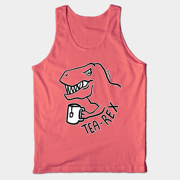 Tea Rex Tank Top by sketchnkustom